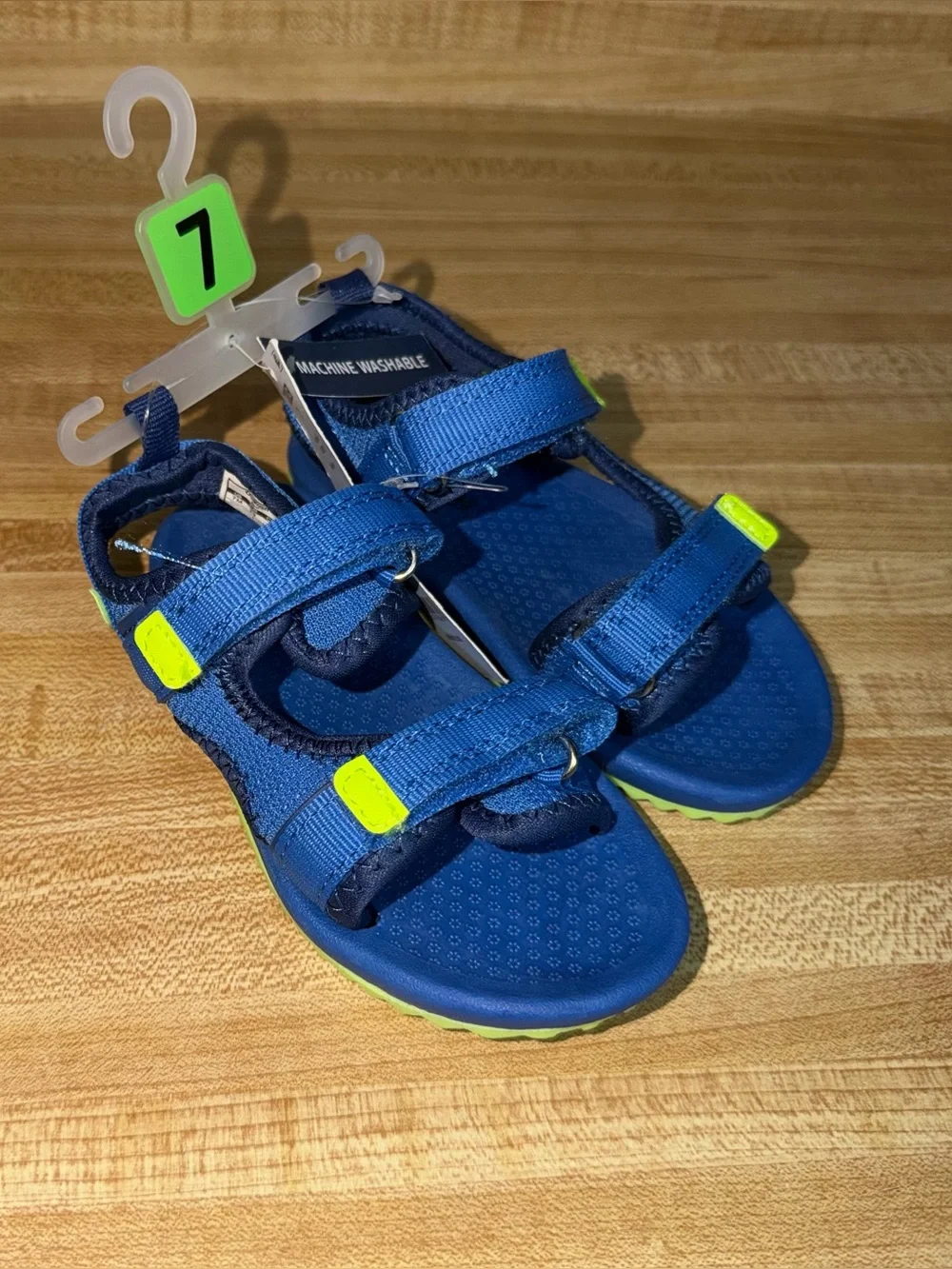 NWT toddler boys size 7 Blue Sport Sandals  beach cute